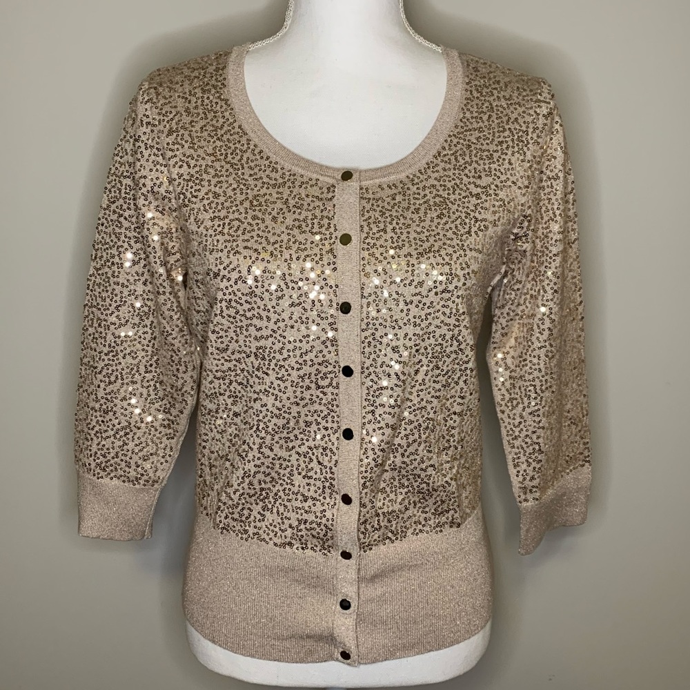WHBM sequin cardigan